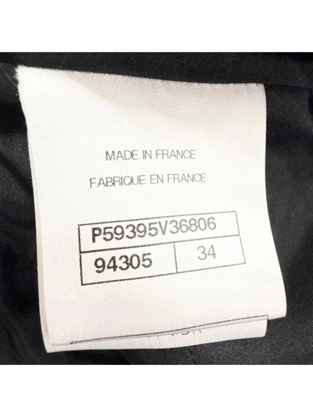 Chanel Cotton 100% CC Logo Anchor Button Wide Pants Black 34